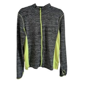 Bobbie Brooks Charcoal and Lime Active Jacket